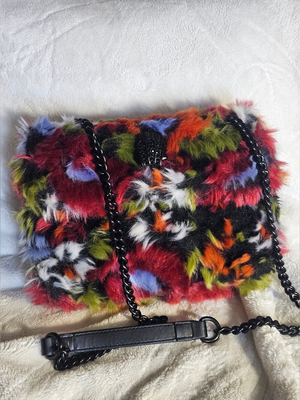 Kurt Geiger Multicolor Faux Fur Bag - Picture 4 of 16